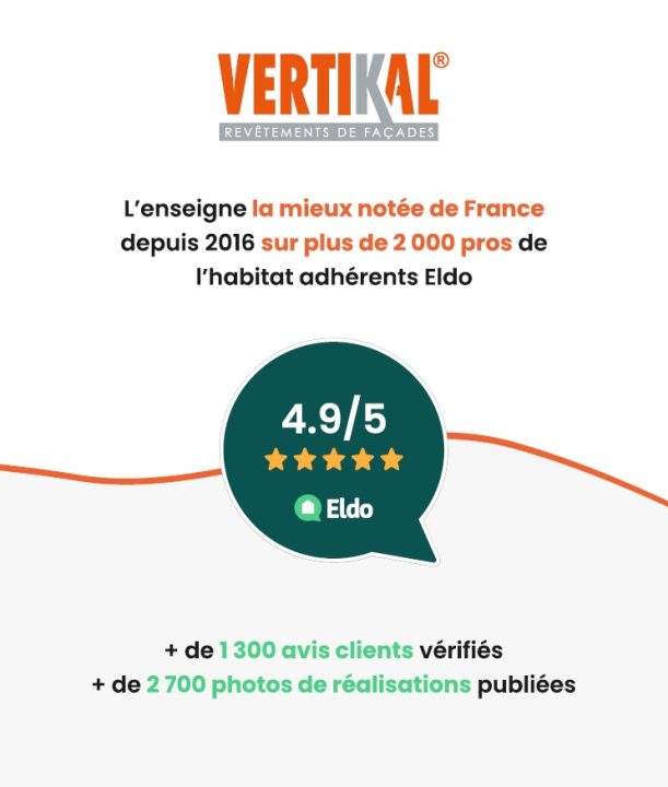 Enseigne notée 4.9/5 sur Eldo, 2000 avis, 1300 clients vérifiés, 2700 photos publiées.