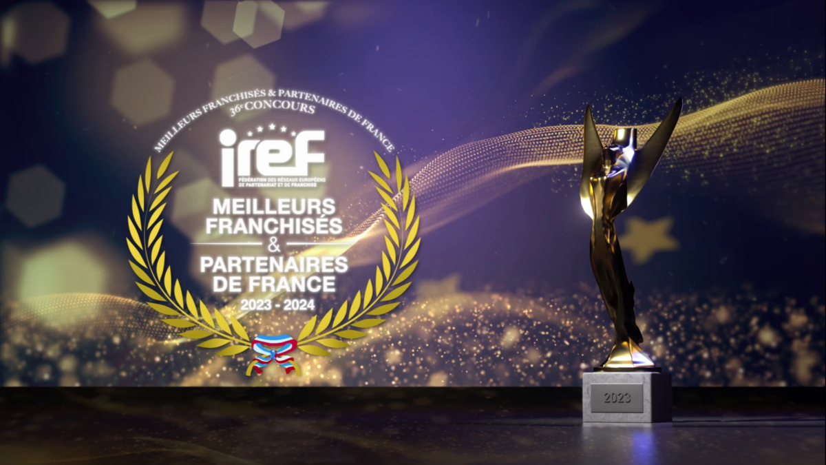 IREF, Meilleurs Franchises, Partenaires de France, 2023-2024, trophée, médaille